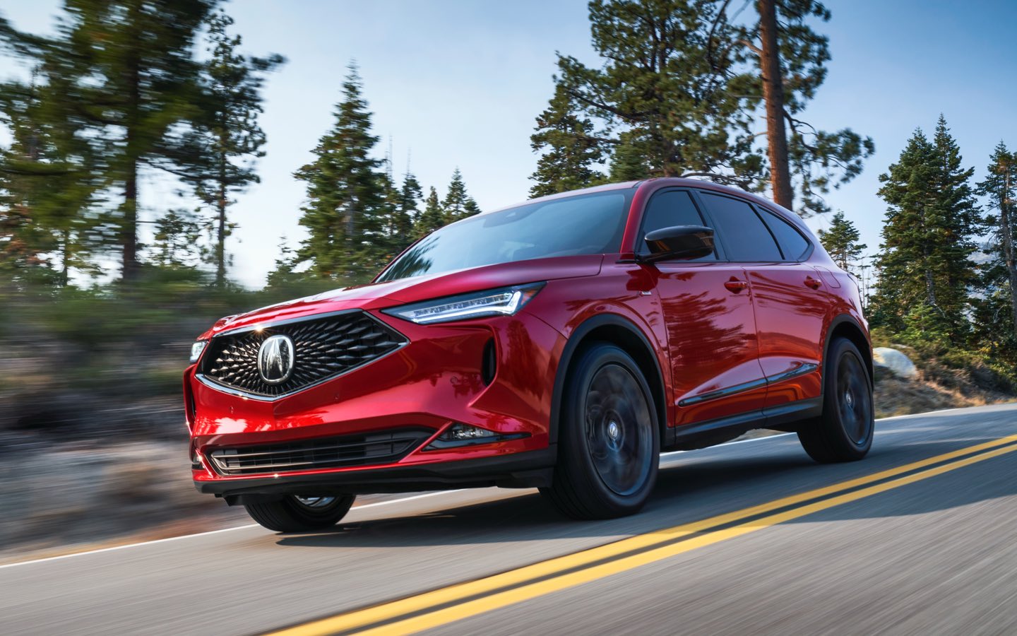 Red 2023 Acura MDX
