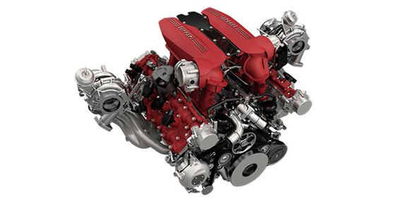 Ferarri 488 GTB engine