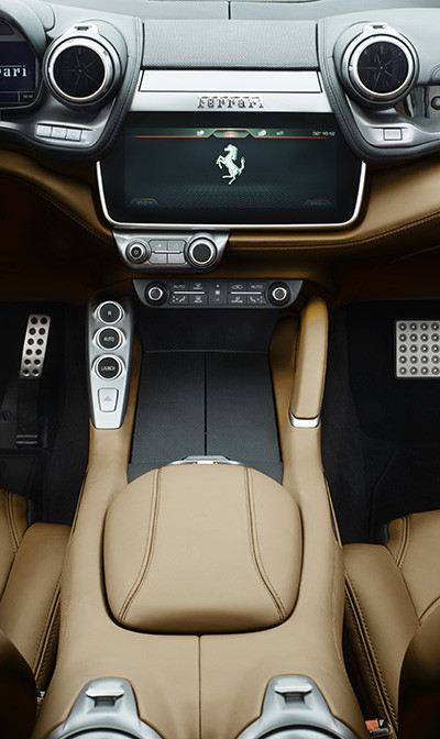 Ferrari GTC4Lusso interior infotainment