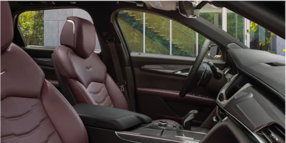 Interior Front Seat of a 2020 Cadillac CT6-V