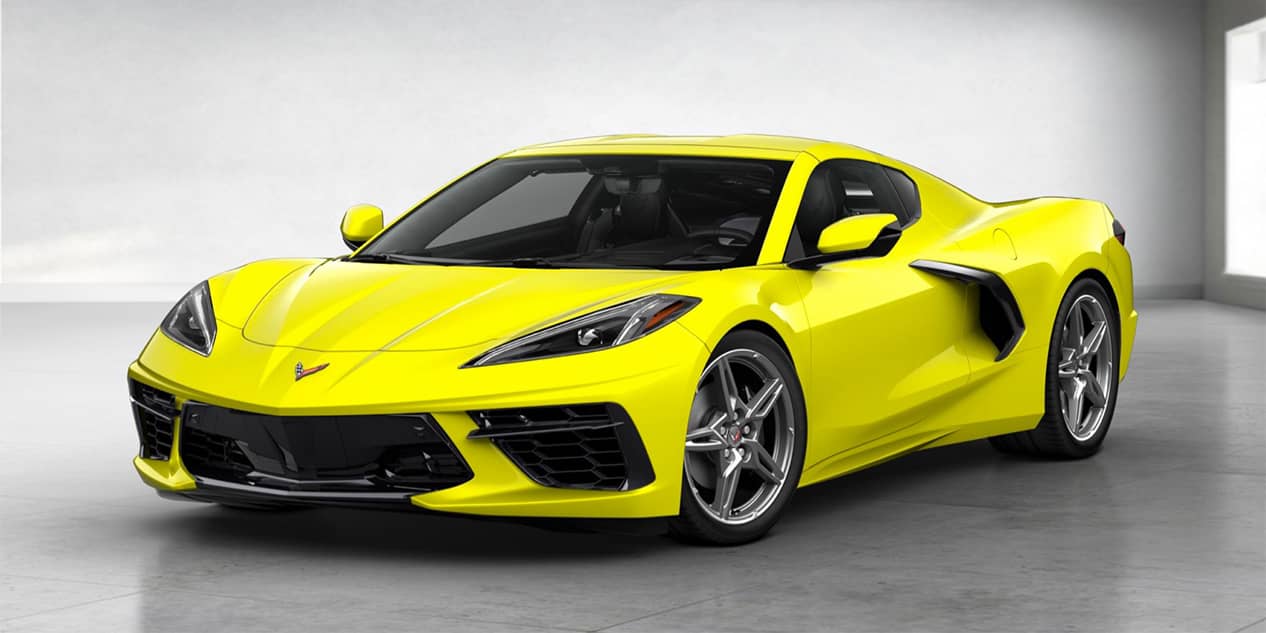 Accelerate Yellow Metallic Corvette