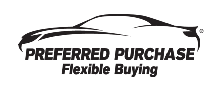 PreferredPurchase logo, black and white car icon