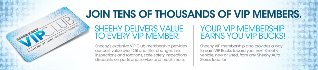Click Here to Join Tens of Thousands of Sheehy VIP Members