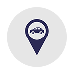 Car location pin icon