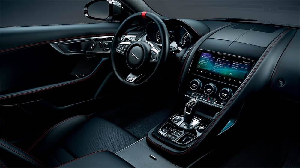 2020-Jaguar-F-TYPE-Checkered-Flag-Edition-interior-with-Black-upholstery
